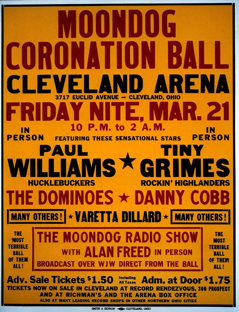 「Moondog Coronation Ball」活動海報。