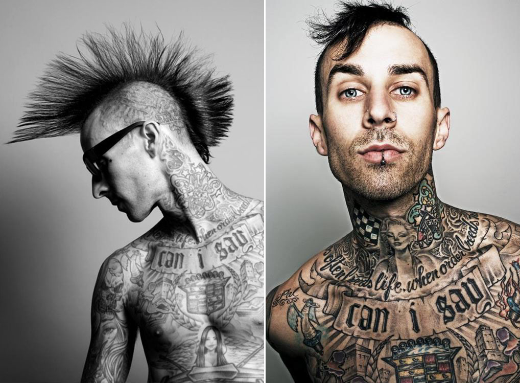 時常被譽為地表最強龐克鼓手的Travis Barker。