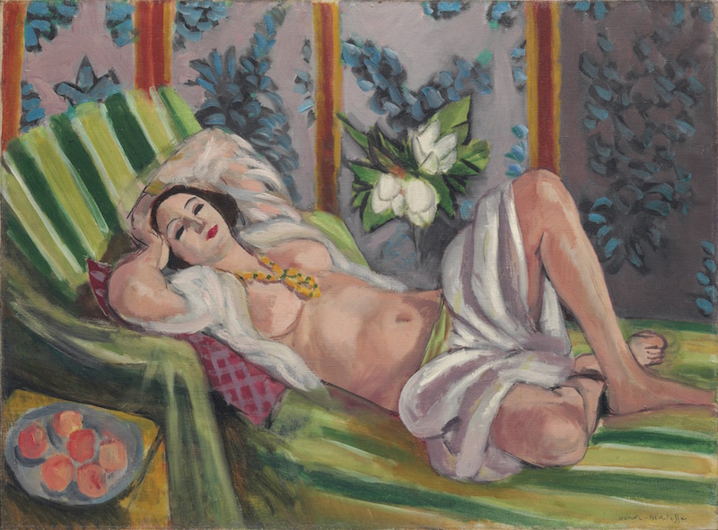 馬諦斯題為〈奴婢〉（odalisque）的畫作，繪於1926年。