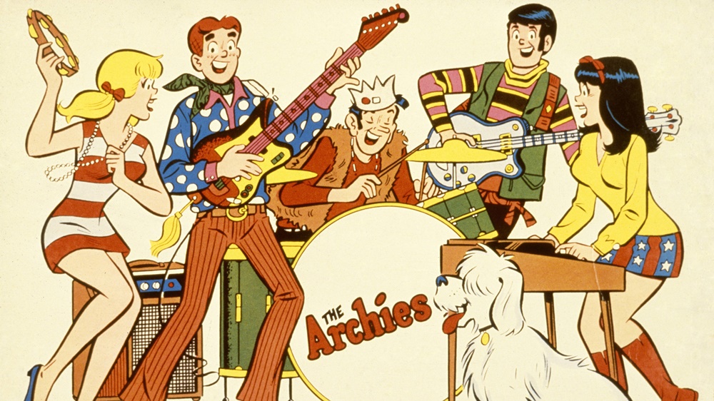 漫畫改編成卡通的假樂團「The Archies」。